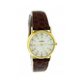 Vintage Movado 87-47-825 28mm Gold Tone Stainless Steel White Dial Quartz Watch