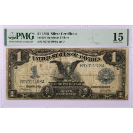 Series Of 1899 $1 Black Eagle Silver Certificate Fr#236 PMG Choice Fine 15 #085