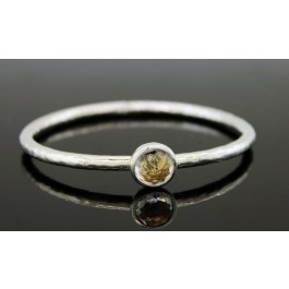 Ippolita Wonderland Rock Candy Sterling Silver Hand Hammered Bangle Bracelet 