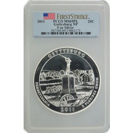 2011 ATB Gettysburg Silver 5 oz BU 25C