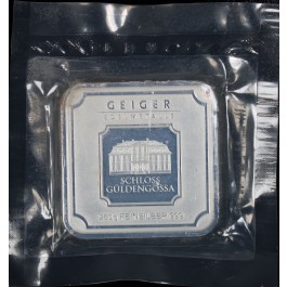 Geiger Edelmetalle Original Square 250 Gram .999 Fine Silver Bar