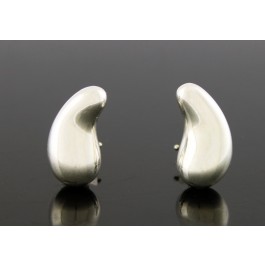 Vintage Tiffany & Co Elsa Peretti 925 Sterling Silver Teardrop Clip On Earrings 