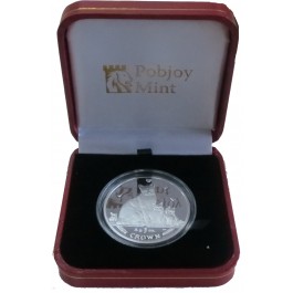 2014 1 Crown Isle Of Man Snowshoe Cat 1 oz .999 Fine Silver Box & COA