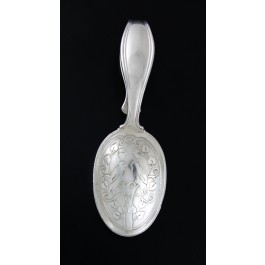 Tiffany & Co Love Birds Doves Sterling Silver Curved Handle Baby Feeding Spoon