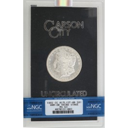1882 CC $1 Morgan Silver Dollar NGC MS63 VAM 2B1 GSA Hoard