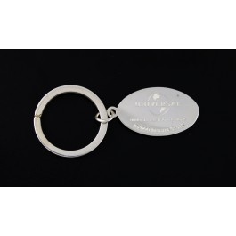 2000 Tiffany & Co Sterling Silver Universal Studios World Globe Oval Key Ring