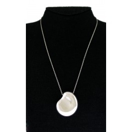 Tiffany & Co Elsa Peretti Spain Sterling Silver Large Puffy Nugget Necklace 34"