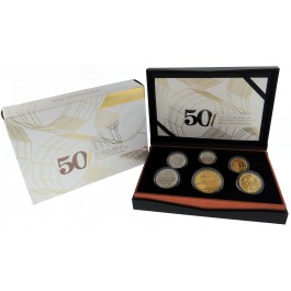 2015 50th Anniversary Of The Royal Australian Mint Gold Plated 6 Coin Proof Set