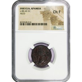 c. 88-40 BC Phrygia Apameia AE22 NGC Ancients Choice Fine Coin