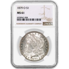 1879 O $1 Morgan Silver Dollar NGC MS61 Uncirculated Key Date Coin