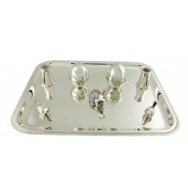 Vintage Christofle France Silver Plated Miscellaneous 8pc Table Articles With Tray 