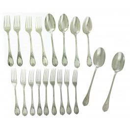 Vintage Christofle France Marly Silver Plated Assorted 19pc Flatware Set No Mono