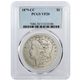 1879 CC $1 Morgan Silver Dollar PCGS VF20
