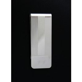 Vintage Tiffany & Co Sterling Silver 1 Vertical Stripe Money Clip Monogram VV