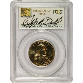 2000 P $1 Sacagawea Dollar Presented to Glenna Goodacre PCGS SP67 Uncirculated Coin