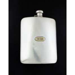 Antique 1919 Tiffany & Co #19570 Sterling Silver 2 Gills Hip Flask With Monogram