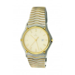 Ebel Classic Wave 183903 35mm 18k Gold Bezel Stainless Steel Quartz Watch