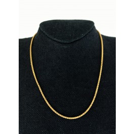 Chopard 18k Yellow Gold Weave Link Chain 16.5" Necklace