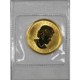 2009 $10 1/4 oz .9999 Gold Canadian Maple Leaf Uncirculated Coin BU Sealed