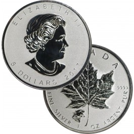 2017 $5 CAD Reverse Proof Canadian Maple Leaf Cougar Privy 1 oz .9999 Silver 