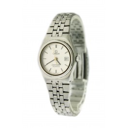 Vintage Omega Seamaster 596.0031.796.0820 Cal 1380 26mm Steel Date Quartz Watch 