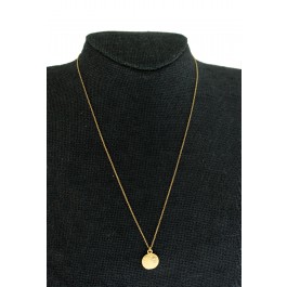 Tiffany & Co Paloma Picasso 18k Gold Hammered Diamond Disc Necklace 18"