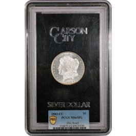 1883 CC Carson City $1 Morgan Silver Dollar PCGS Gold Shield MS65 PL Toned GSA