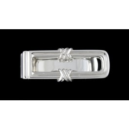 Vintage Signed Tiffany & Co 925 Sterling Silver 1992 "X" Money Clip No Mono