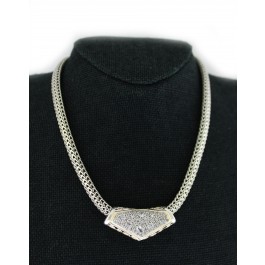 John Hardy Dot 18k Yellow Gold 925 Sterling Silver Slide Pendant Necklace 16"