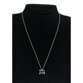 Tiffany & Co Elsa Peretti Sterling Silver Alphabet Large Letter M Necklace 18"
