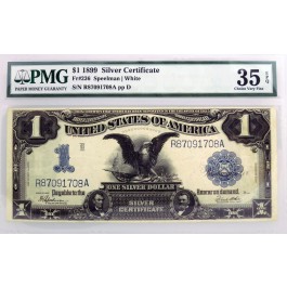 Series Of 1899 $1 Black Eagle Silver Certificate Fr#236 PMG CH VF35 EPQ