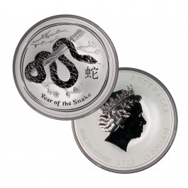 2013 P $10 AUD Australia Lunar Series II Year Of The Snake 10 oz .999 Silver