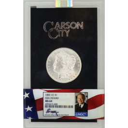1882 CC $1 Morgan Silver Dollar Coin Bag Piece NGC MS64 GSA Hoard Moy Signature