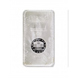 Geiger Edelmetalle 10 oz .999 Fine Silver Bar (Sealed)