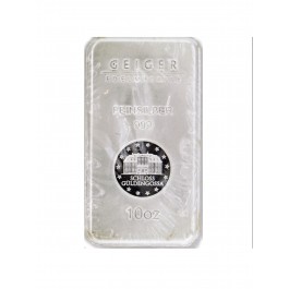 Geiger Edelmetalle 10 oz .999 Fine Silver Bar (Sealed)