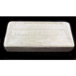 Engelhard 6th Series P Serial Prefix 100 oz .999+ Fine Silver Bar <10,000 Minted