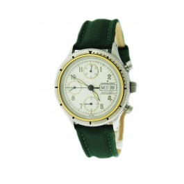 Hamilton RGM Chronograph 9446 Valjoux 7750 39mm Steel White Dial Automatic Watch