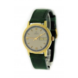 Vintage Omega 166.0117 Cal 1020 35mm Gold Filled Steel Day Date Automatic Watch
