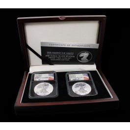 2021 W S $1 Reverse Proof Silver American Eagle 1 oz .999 Fine NGC PF70 UC Signed