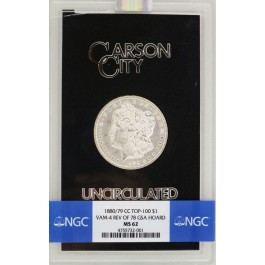 1880/79 CC $1 Morgan Silver Dollar NGC MS62 VAM 4 Rev Of 78 Overdate GSA Hoard