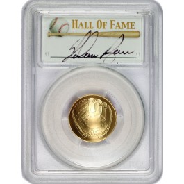 2014 W $5 Gold National Baseball Hall Of Fame Commemorative Nolan Ryan PCGS MS70