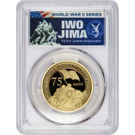 2020 P $100 Tuvalu Iwo Jima 75th Anniv. 1 oz Gold PCGS PR70 DCAM FDOI