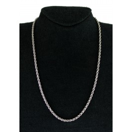 Barbara Bixby 18k Yellow Gold Sterling Silver 3mm Rope Chain Flower Necklace 20"