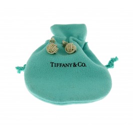 Tiffany & Co Twist Somerset 925 Sterling Silver 10mm Love Knot Stud Earrings
