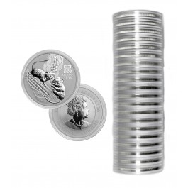 Lot of 20 2020 $1 AUD Australia Lunar Series Year Of The Mouse 1 oz .999 Silver