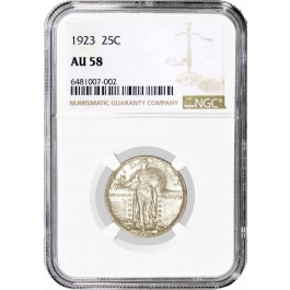 1923 25C Standing Liberty Quarter Silver NGC AU58 About Uncirculated Coin