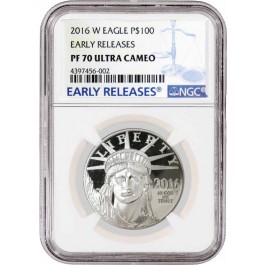 2016 W $100 1oz Proof Platinum American Eagle NGC PF70 Ultra Cameo Early Release