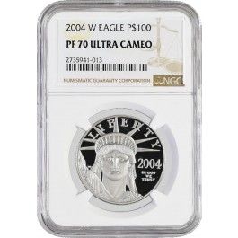 2004 W $100 Proof Platinum American Eagle NGC PF70 Ultra Cameo