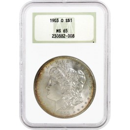 1903 O $1 Morgan Silver Dollar NGC MS65 Old Fat Holder