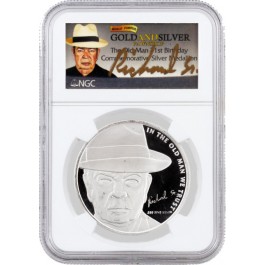 Pawn Stars The Old Man 71st Birthday 1 Oz .999 Silver Round Gold Signature NGC